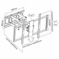 Miniatyrbillede 3 af 3: TV-vægbeslag med arm TooQ LP75100TN-B 60"-100"