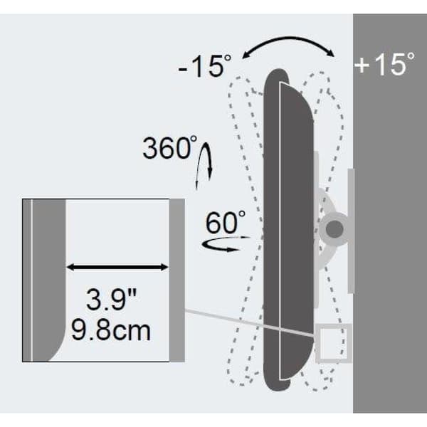 Techly ICA-LCD 201WH TV-fäste 76,2 cm (30") Vit