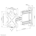 Miniatyrbillede 5 af 9: Neomounts WL40S-850BL12 Full Motion vægbeslag til skærme op til 55 tommer sort