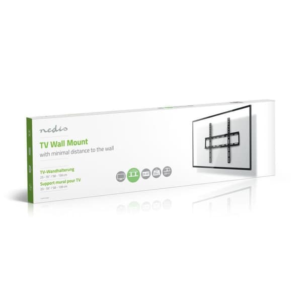 Nedis TVWM1031BK Fast TV-vægmontering 23 - 55" max. 35 Kg 23 Mm Vægafstand