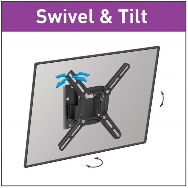 Barkan Mounting Systems 2200 Platt väggfäste 99,1 cm (39") Svart - Platta väggfästen (30 kg, 33 cm (1 1785)