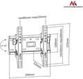Miniatyrbillede 6 af 11: Maclean MC-667 TV-beslag 106,7 cm (42") Sort