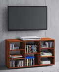 Miniatyrbild 2 av 3: Fetino TV möbel 8 hyllor nötsträd dekor.