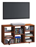Miniatyrbild 1 av 3: Fetino TV möbel 8 hyllor nötsträd dekor.