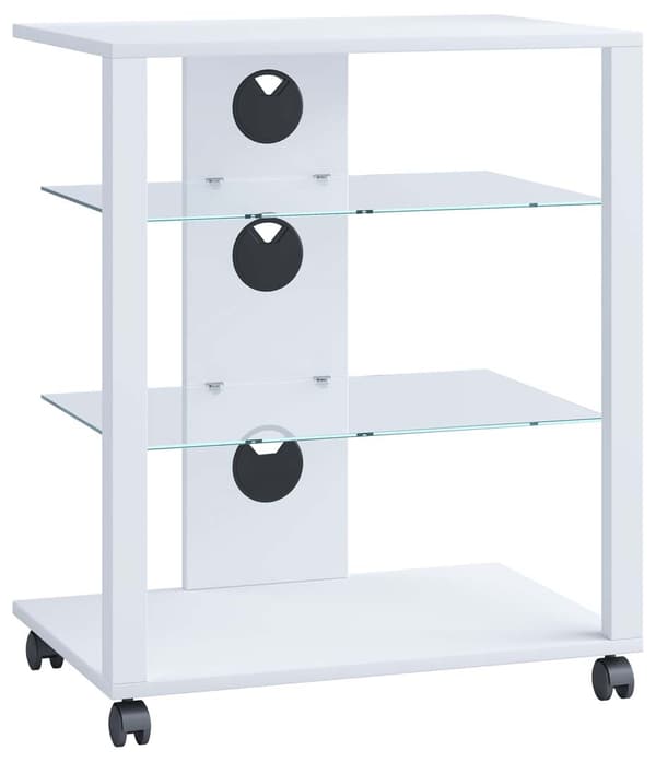 FolasR Hifi møbel 3 hyller hvit.