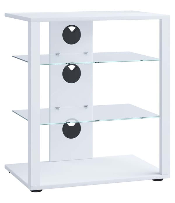 Folas Hifi møbel 3 hyller hvit.