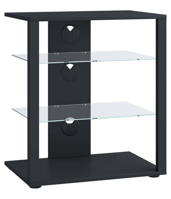 Folas Hifi møbel 3 hyller svart.