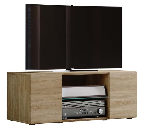 Lowina95 TV-bord 2 dører 2 skuffr eik dekor.