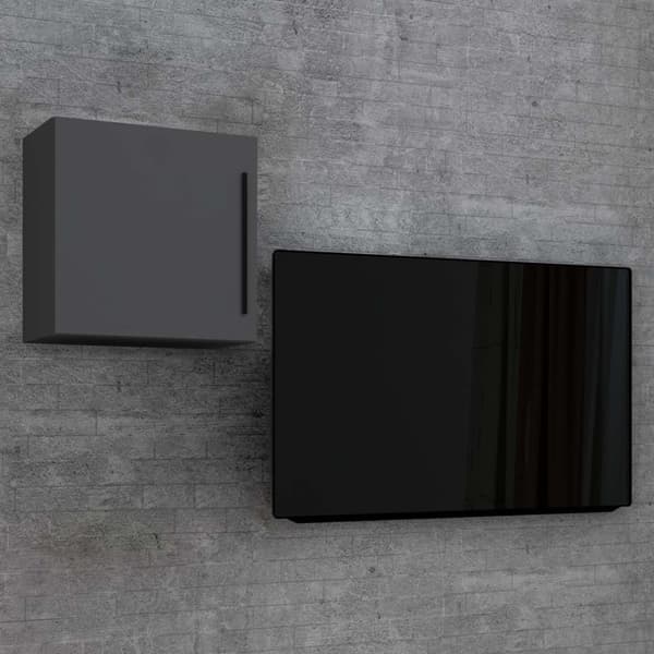 ArilaM TV-bord veggskap 1 dør antracitt.