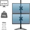 Pikkukuva 4 / 8: Fellowes Ergonomic -erillisvarsi kahdelle näytölle - Seasa pystysuora - entinen Professional Series™