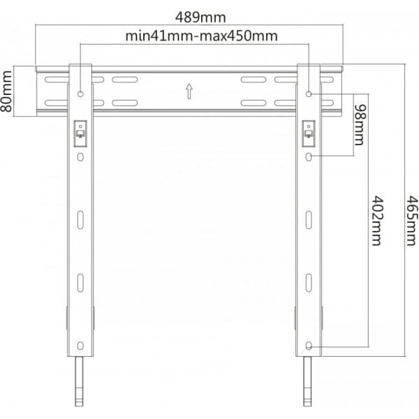 Mozi Slim Series FWM-1 väggfäste för 32-55" TV
