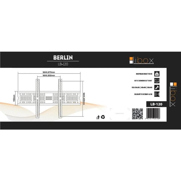TV-fäste Libox LB-120 32" 85" 55 kg