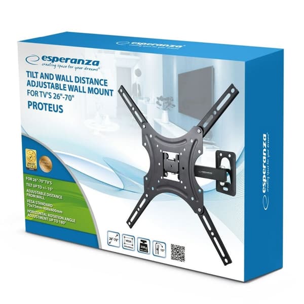 TV-fäste Esperanza ERW015 70" 26" 30 Kg