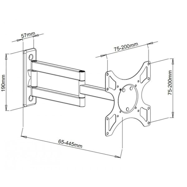 TV-teline Techly ICA-LCD 2903 19" 37" 25 kg