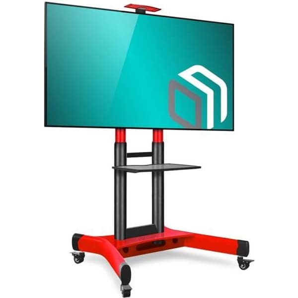 TS1551 RED TV-bänk på hjul för 40-70 tums skärmar