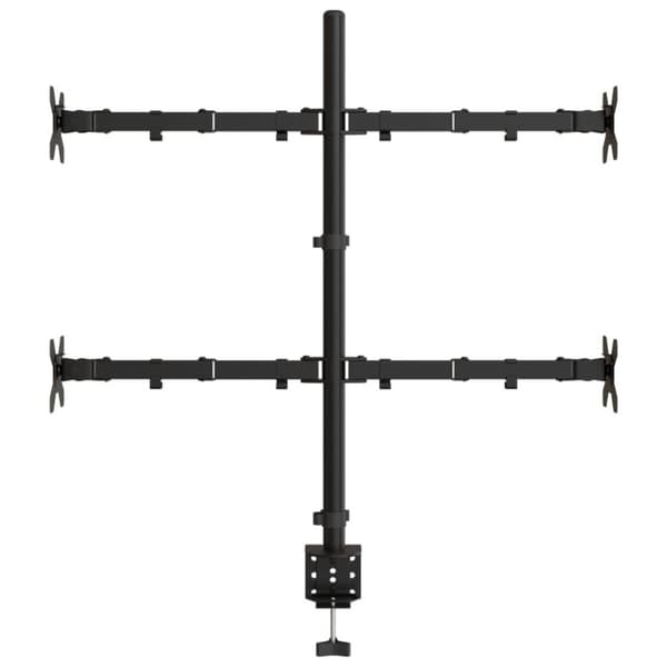 vidaXL Skjermfeste svart stål VESA 75/100 mm