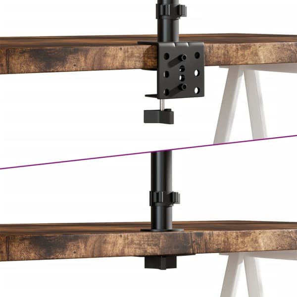 vidaXL Skjermfeste svart stål VESA 75/100 mm