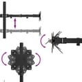 Miniatyrbillede 8 af 11: vidaXL skærmstativ VESA 75/100 mm stål sort
