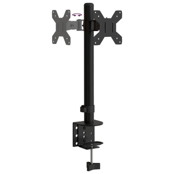 vidaXL Skjermfeste svart stål VESA 75/100 mm