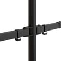 Miniatyrbillede 9 af 11: vidaXL dobbelt skærmstativ VESA 75/100 mm stål sort