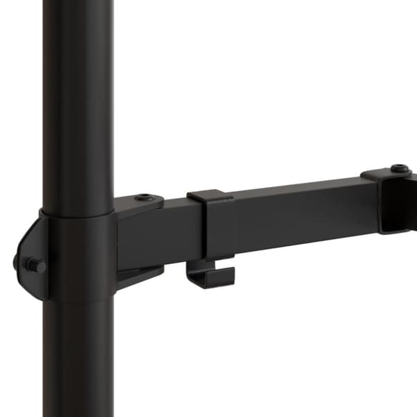 vidaXL Skjermfeste svart stål VESA 75/100 mm