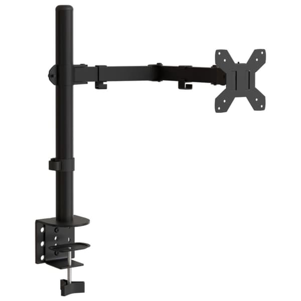 vidaXL Skjermfeste svart stål VESA 75/100 mm