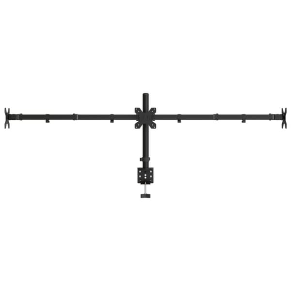 vidaXL skærmstativ VESA 75/100 mm stål sort