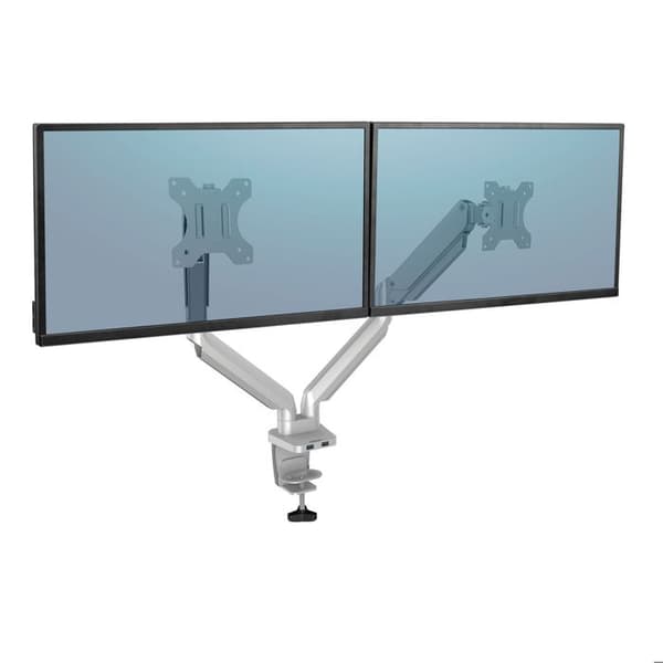 Fellowes Platinum Series Double Monitor Arm - Grå Silver