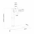 Miniatyrbillede 3 af 3: Skærm bord støtte Neomounts FPMA-D890WHITE