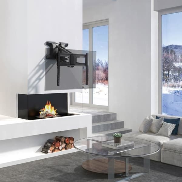 Maclean MC-891 TV El TV-fäste ovanför eldstaden Vesa max 600x400 fjärrkontroll för 37"-70" TV 35kg