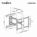 Miniatyrbilde 5 av 6: Nedis TVWM6550BK TV mounts LED / LCD / PLASMA TV / 37-80"/ Max 50kg