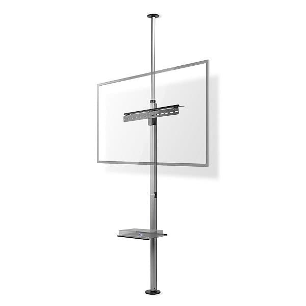 NEDIS držák/stojan na TV/ 37 - 70"/ nosnost 30 kg/ otočný/ nastavitelné výšky/ Full motion/ ocel/ černo-stříbrný Sort, Sølv