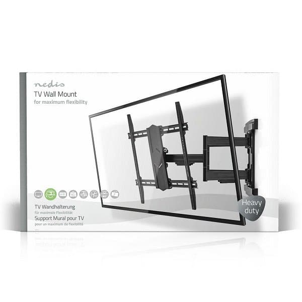 NEDIS nástěnný TV držák/ 43 - 100"/ nosnost 70 kg/ polohovatelný/ ocel/ černý