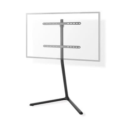 NEDIS podlahový TV stojan/ 49 - 70"/ 40 kg/ provedení V-vorm/ protiskluzový popruh/ Snap-lock/ hliník/ ocel/ černý