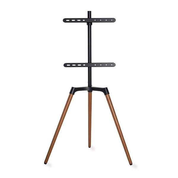 NEDIS podlahový TV stojan/ 50 - 65"/ 35 kg/ Skandinávské Provedení/ Otočné/ Protiskluzový popruh/ Snap-lock/ černý