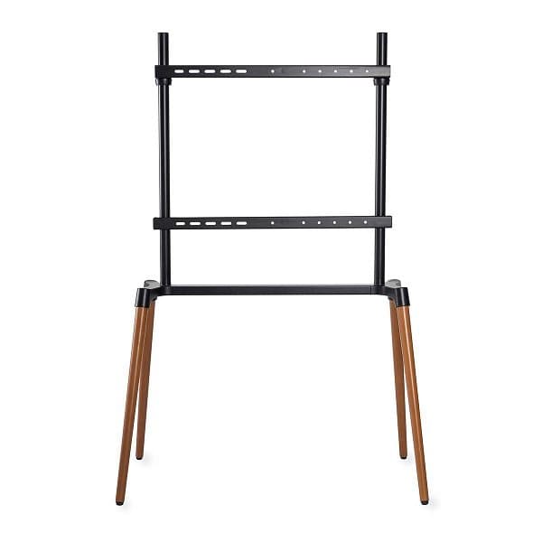 NEDIS podlahový TV stojan/ 60 - 75"/ 40 kg/ Skandinávské Provedení/ Protiskluzový popruh/ Snap-lock/ černý