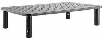 Gembird MS-TABLE-01 monitor mount / stand Black Desk