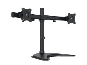Multibrackets M Deskstand Basic Dual | VESA 75x75-100x100 | Max 8kg | Tablestand | Black Svart
