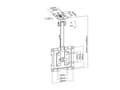 Miniatyrbillede 1 af 3: Multibrackets MB-3090 TV ceiling bracket 23"-55" / 20kg