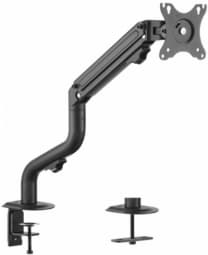 Gembird MA-DA1-02 Adjustable desk display mounting arm (tilting), 17”-32”, up to 8 kg Sort