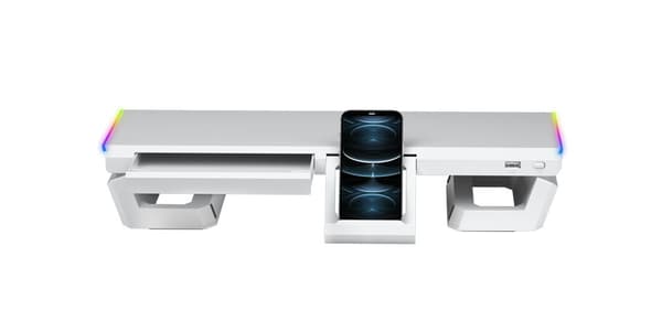 Mars Gaming MGS-ONE Monitor Stand Chroma RGB / USB 2.0 Hvid