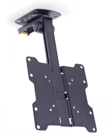 Multibrackets M Vesa Flip Down Black | Fixed 400mm | VESA 75x75-200x200 | Max 20kg | Black Sort