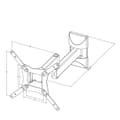 Miniatyrbilde 6 av 7: NEDIS nástěnný držák pro LCD a TV/ 10 - 32"/ nosnost 30 kg/ náklon ± 15°/ otáčení 180°/ kloubový (3 klouby)