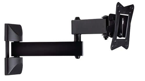 NEDIS nástěnný držák pro LCD a TV/ 10 - 32"/ nosnost 30 kg/ náklon ± 15°/ otáčení 180°/ kloubový (3 klouby) Sort