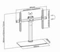 Miniatyrbild 1 av 5: Nedis Universal LCD / LED / "32 - 65'' TV Holder (45kg max) Black