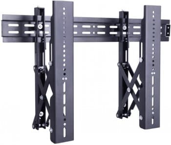 Multibrackets M Public Video Wall Mount Push 40-70"" Black | VESA 200x200-600x400 | Max 40kg | Black Sort