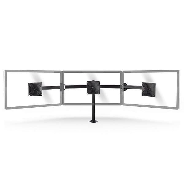 Nedis ERGOTMM100BK Table mount for 3 monitor up to 14-24 " Sort
