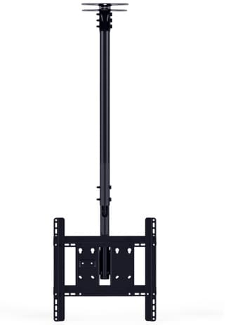 Multibrackets M Public Ceilingmount Medium Single 3000 | Fixed 3000mm | VESA 200x100-400x400 | Max 30kg | Black Sort