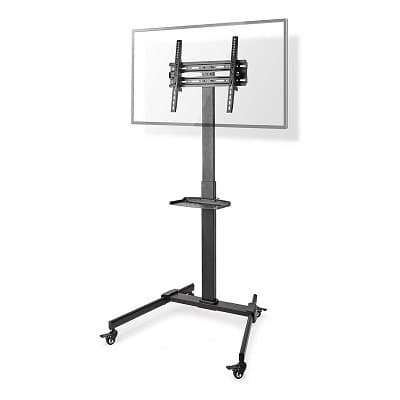 NEDIS podlahový TV stojan/ 32 - 55"/ 35kg/ Design Premium Column/ Snap-lock/ ocel/ černý