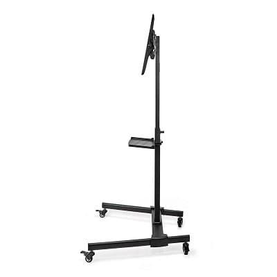 NEDIS podlahový TV stojan/ 32 - 55"/ 35kg/ Design Premium Column/ Snap-lock/ ocel/ černý